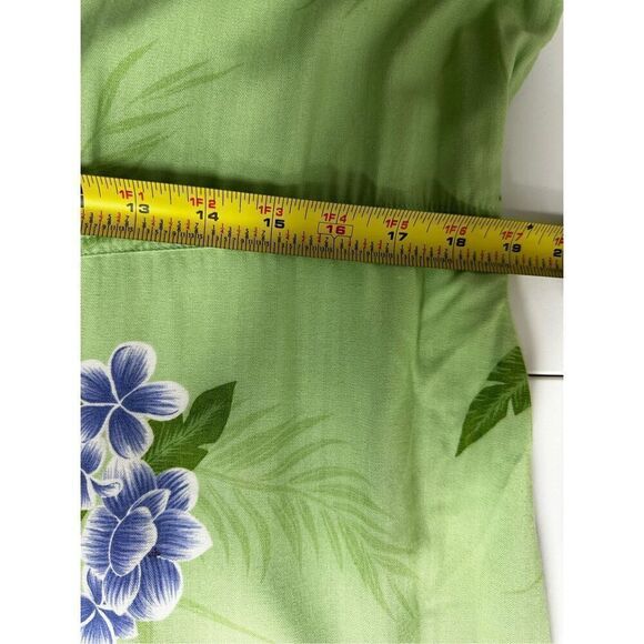 Original Island Sport Romantic Hawaiian Dress Button Down Sleeveless Size 16 - Picture 12 of 14